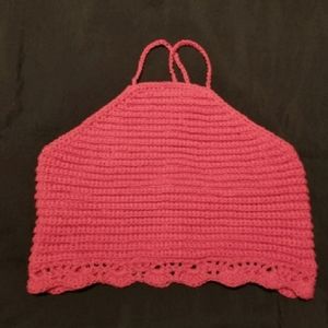 Handmade crochet halter top